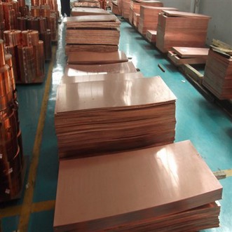 صفائح النحاس النقية المطلية